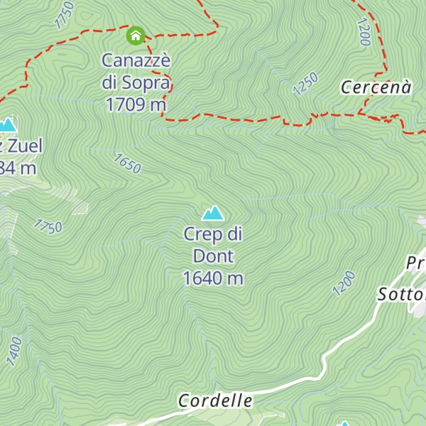 Map of Crep di Dont