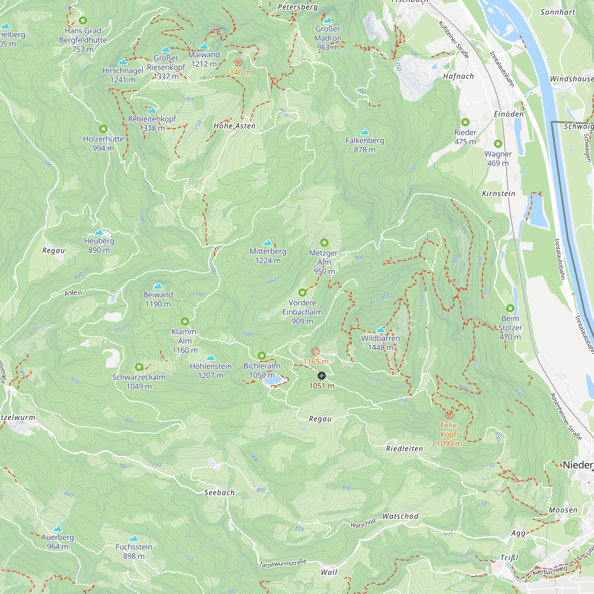 Regauer Alm map