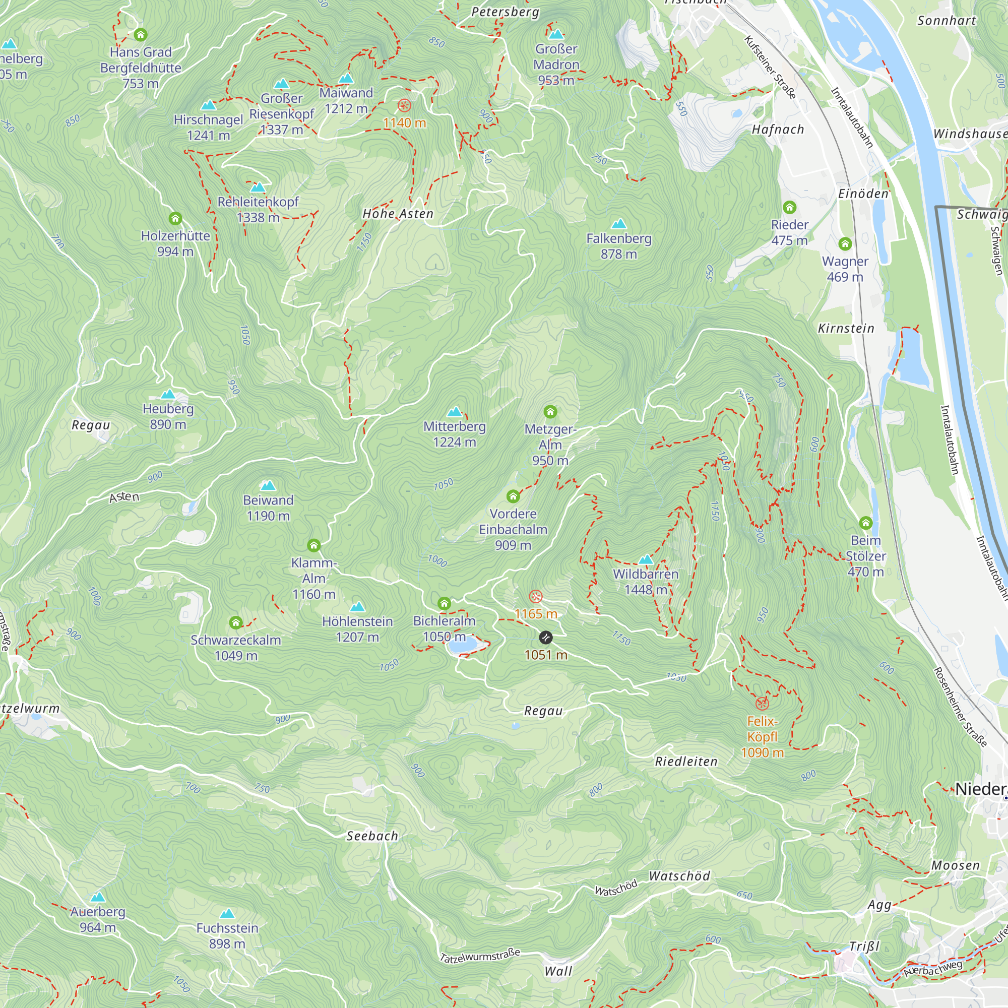 Regauer Alm map