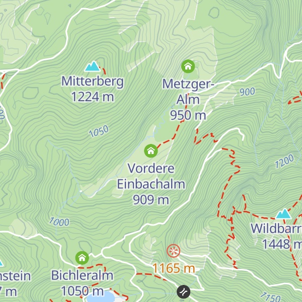 Map of Vordere Einbachalm