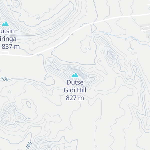 Map of Dutse Gidi Hill