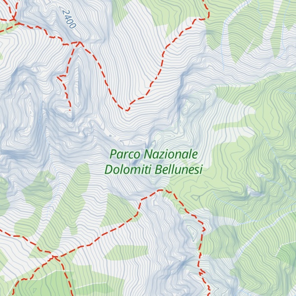 Map of Cima de le Forzelete
