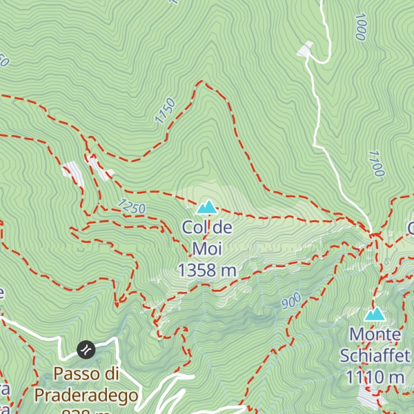 Map of Col de Moi