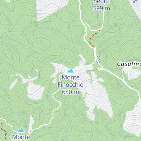 Map of Monte Finocchio