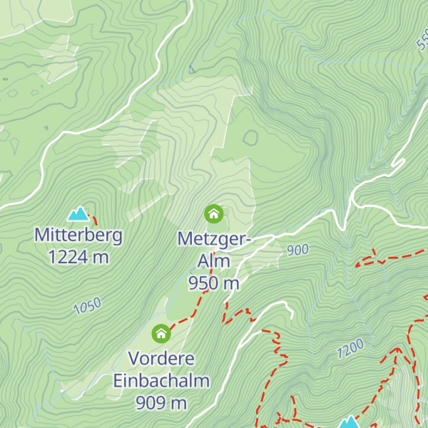 Map of Metzger-Alm