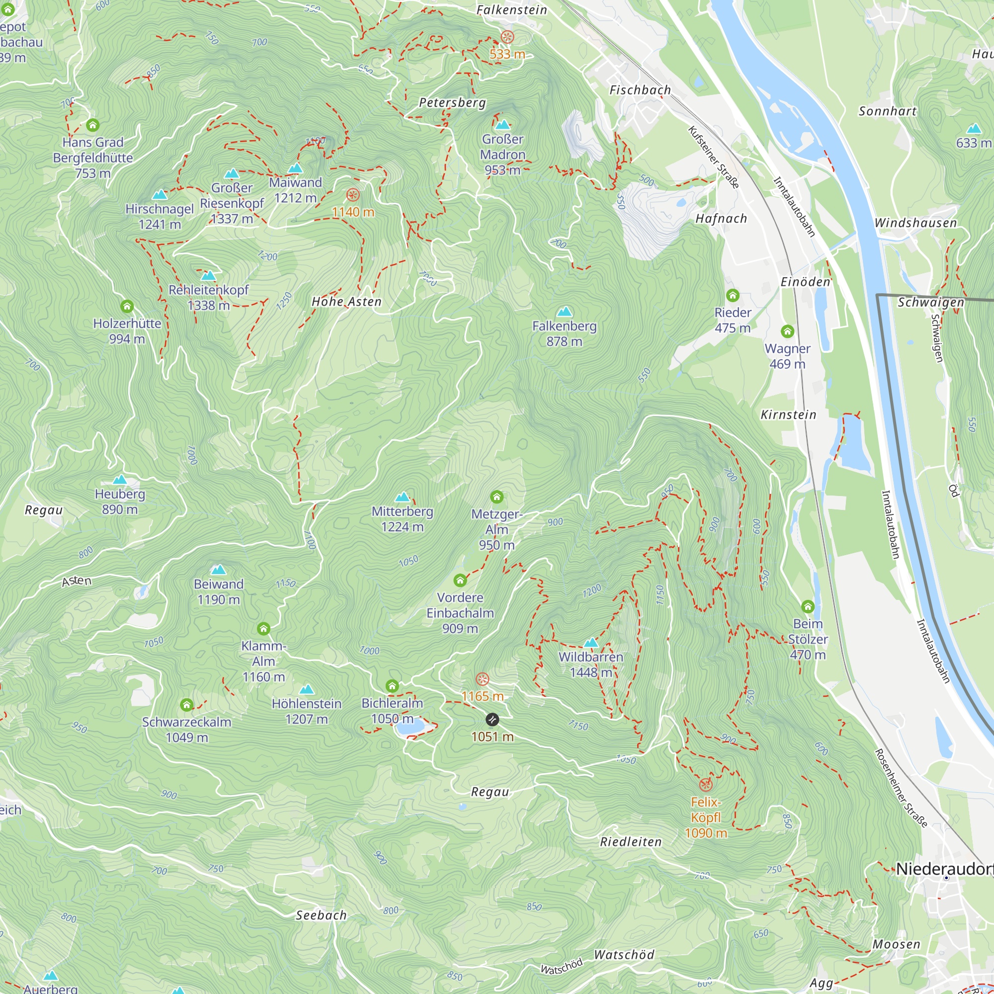 Metzger-Alm map