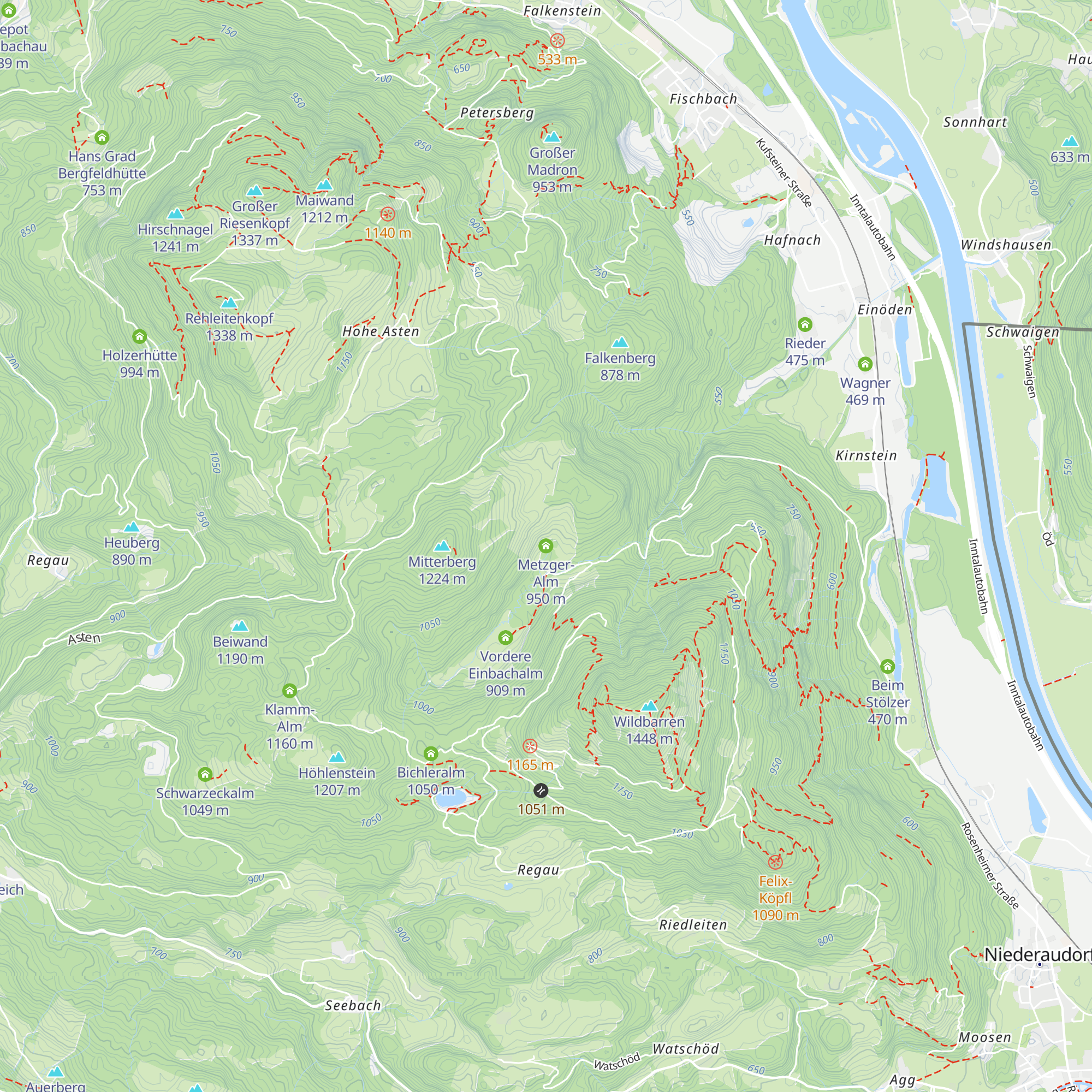Metzger-Alm map