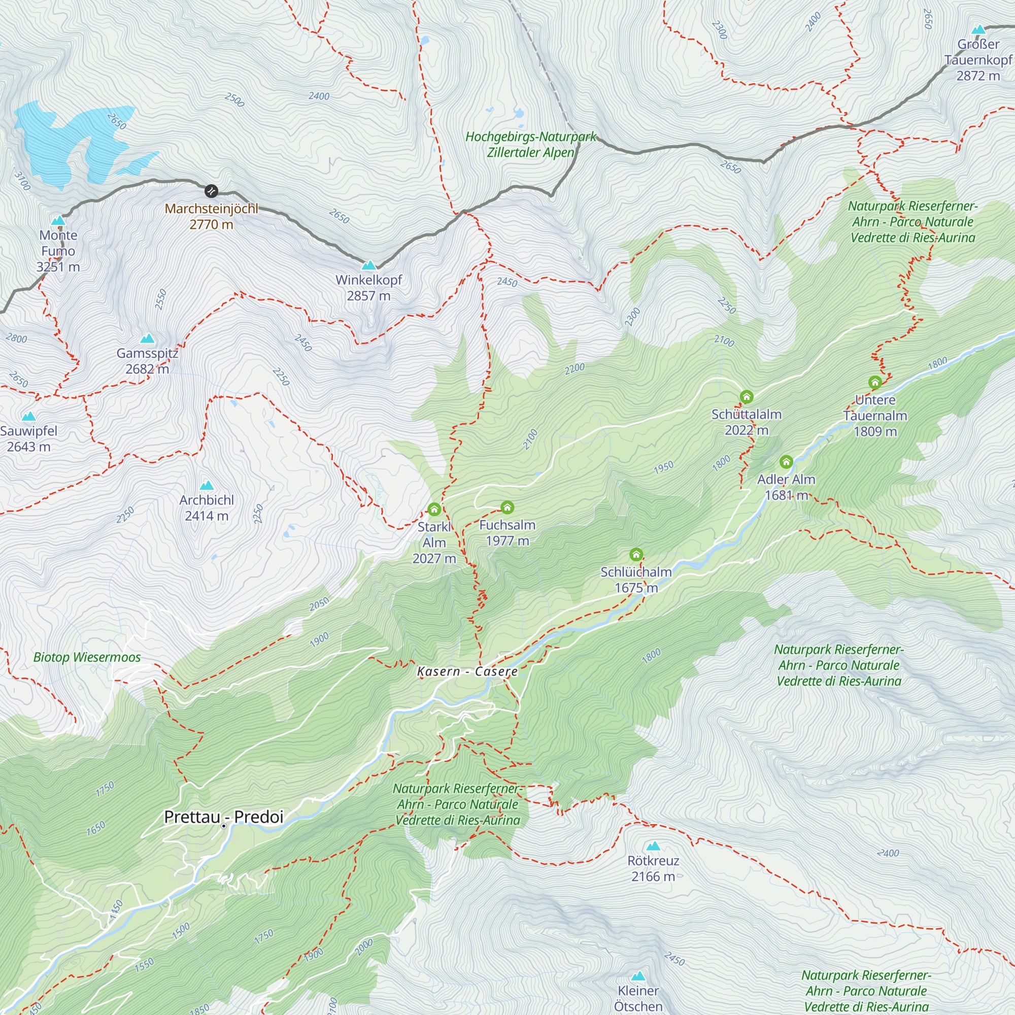 Fuchsalm map
