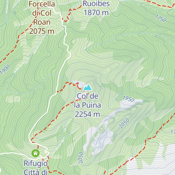 Map of Col de la Puina
