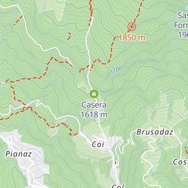 Map of Casera