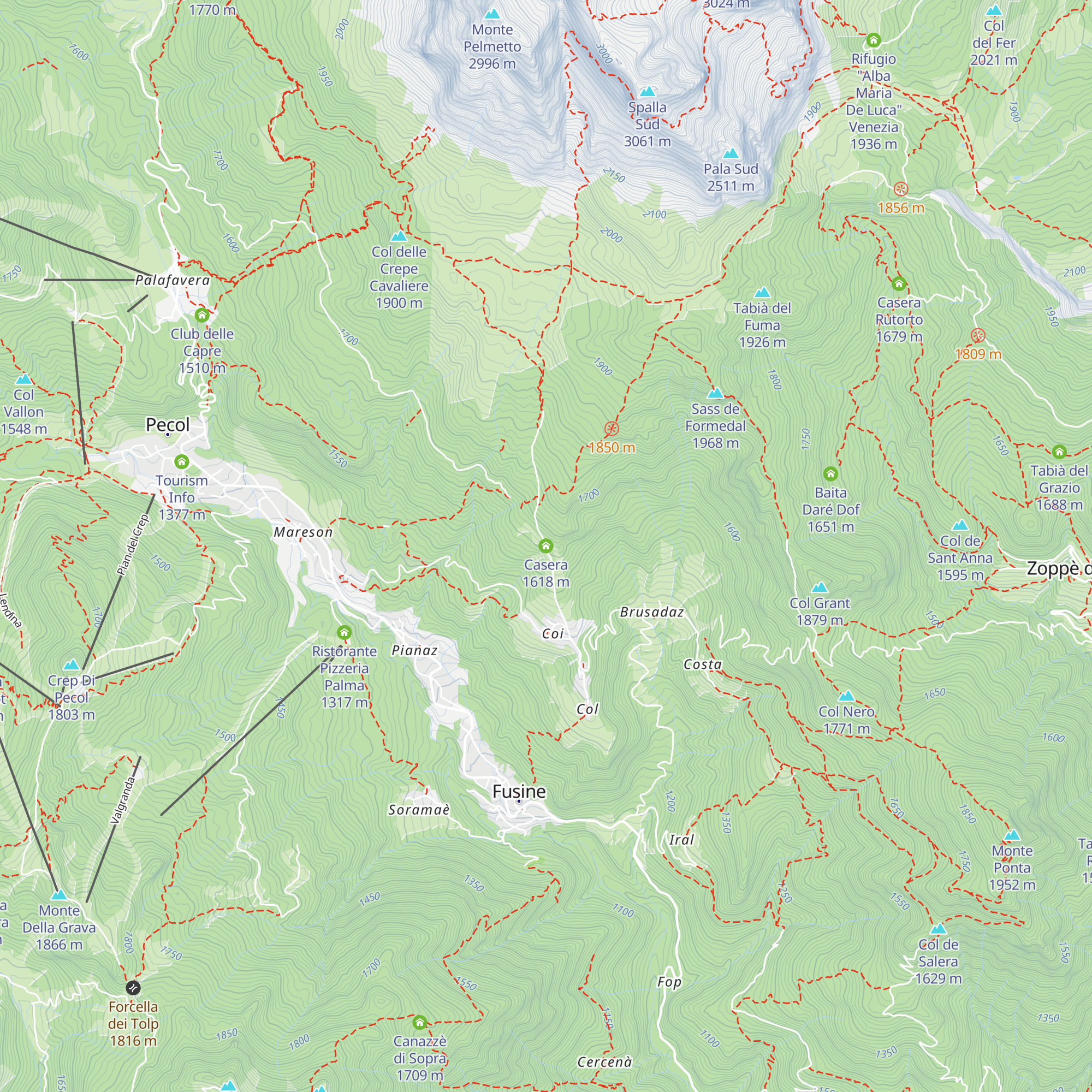 Casera map