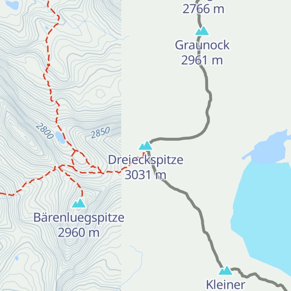 Map of Dreieckspitze