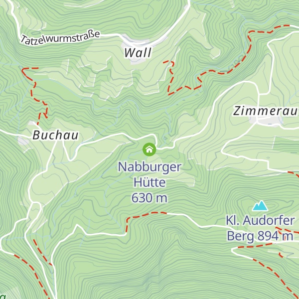 Map of Nabburger Hütte