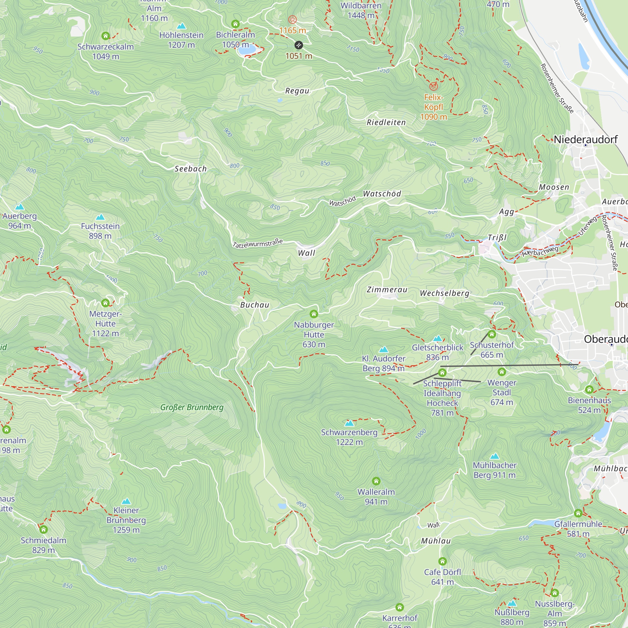 Nabburger Hütte map