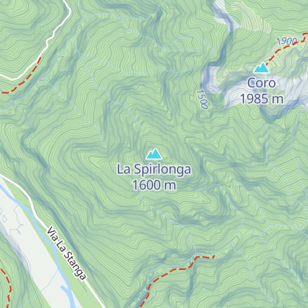 Map of La Spirlonga
