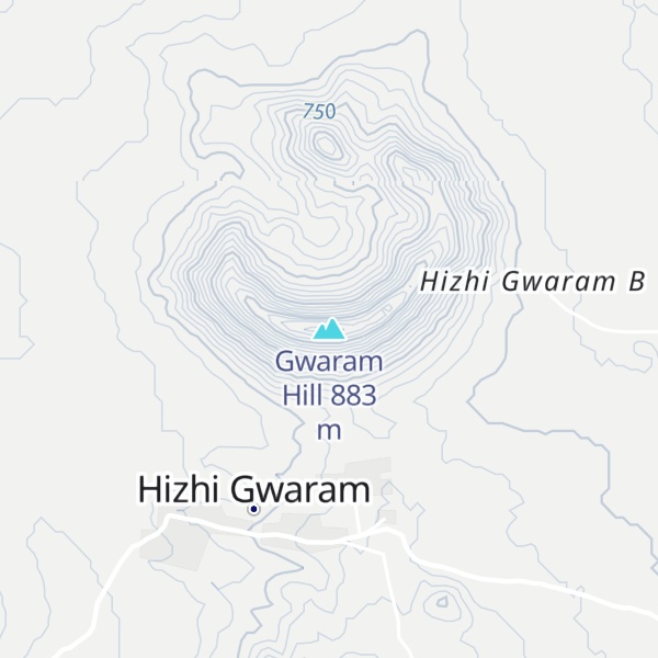 Map of Gwaram Hill