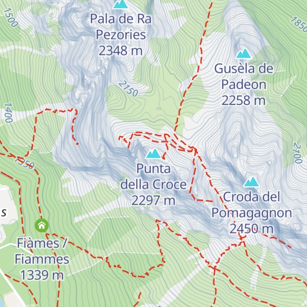 Map of Punta della Croce