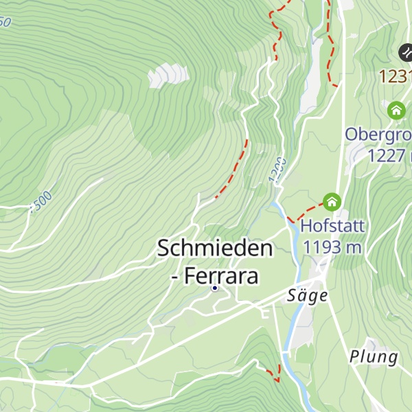 Map of Pension Bergheim
