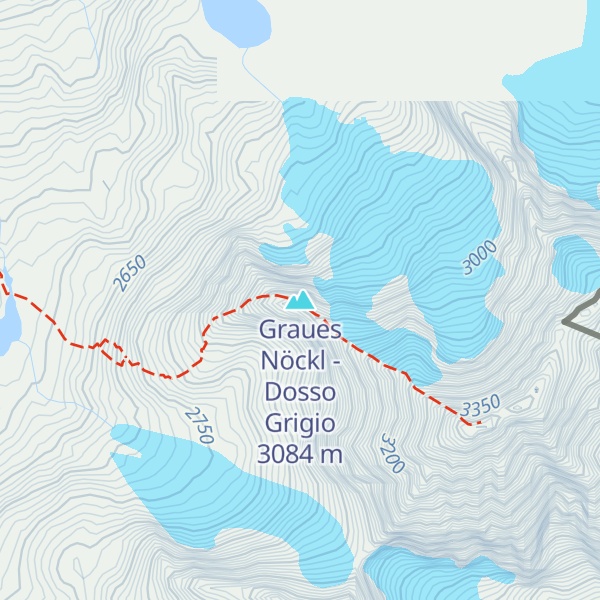 Map of Graues Nöckl - Dosso Grigio