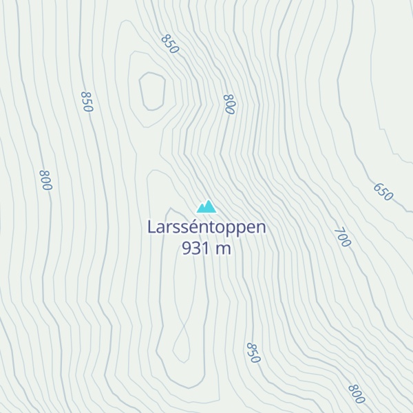 Map of Larsséntoppen