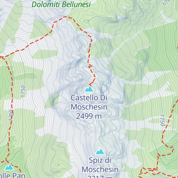 Map of Castello Di Moschesin