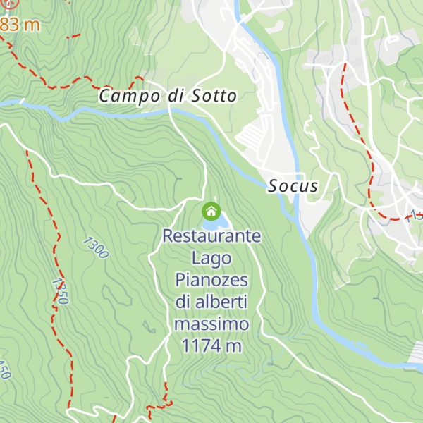 Map of Restaurante Lago Pianozes di alberti massimo
