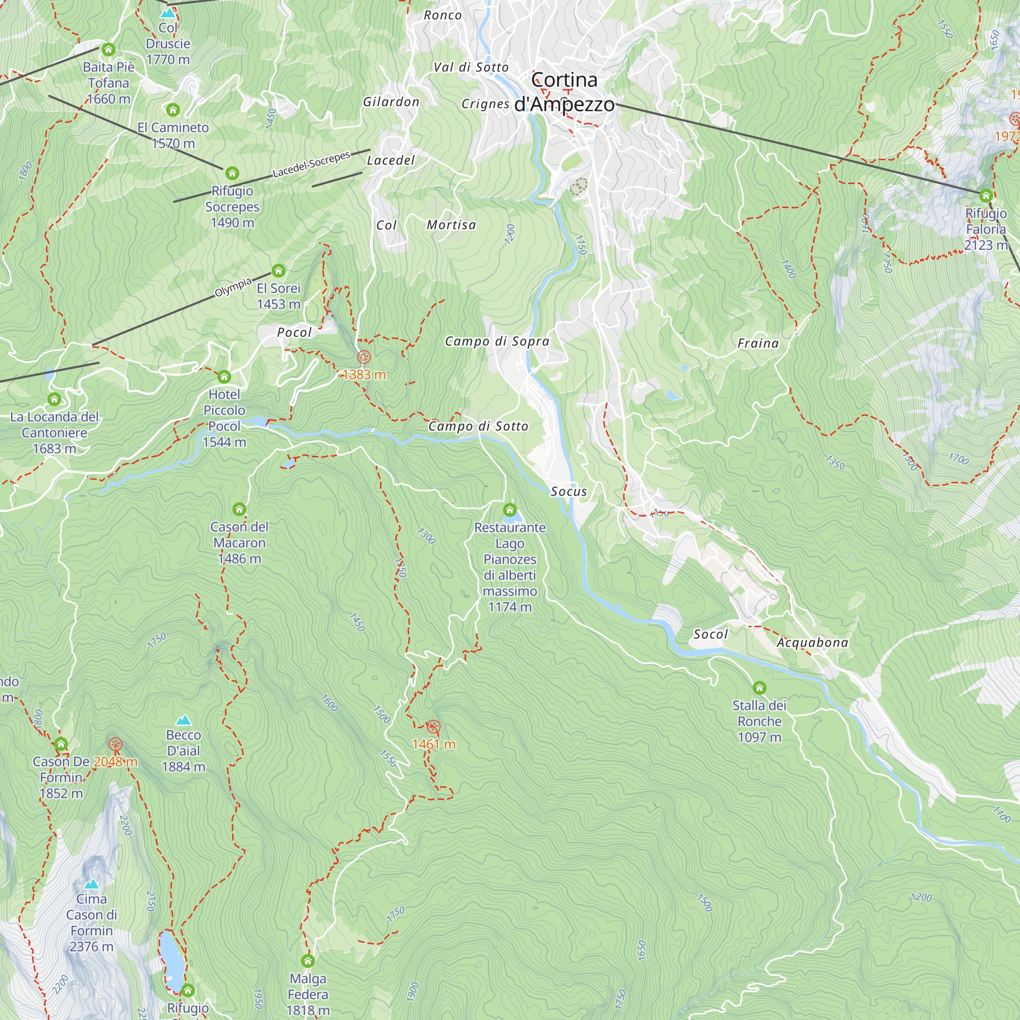 Restaurante Lago Pianozes di alberti massimo map