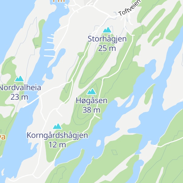Map of Høgåsen