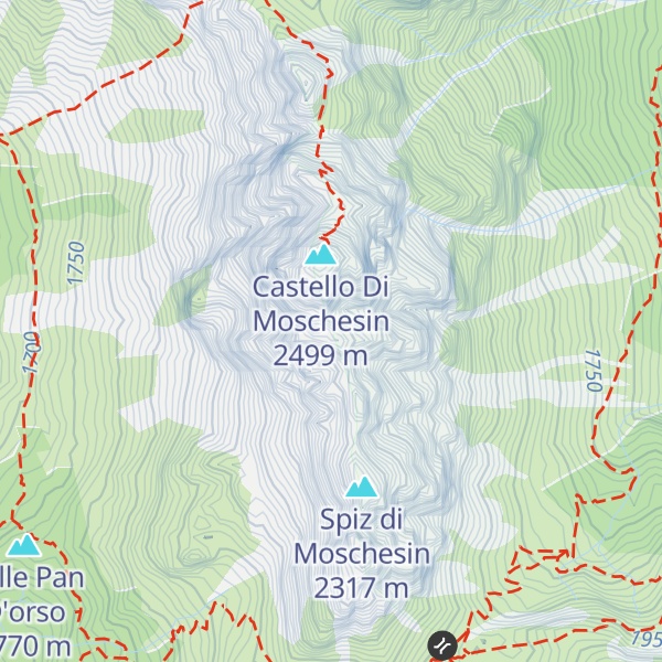 Map of Castelletto Di Moschesin