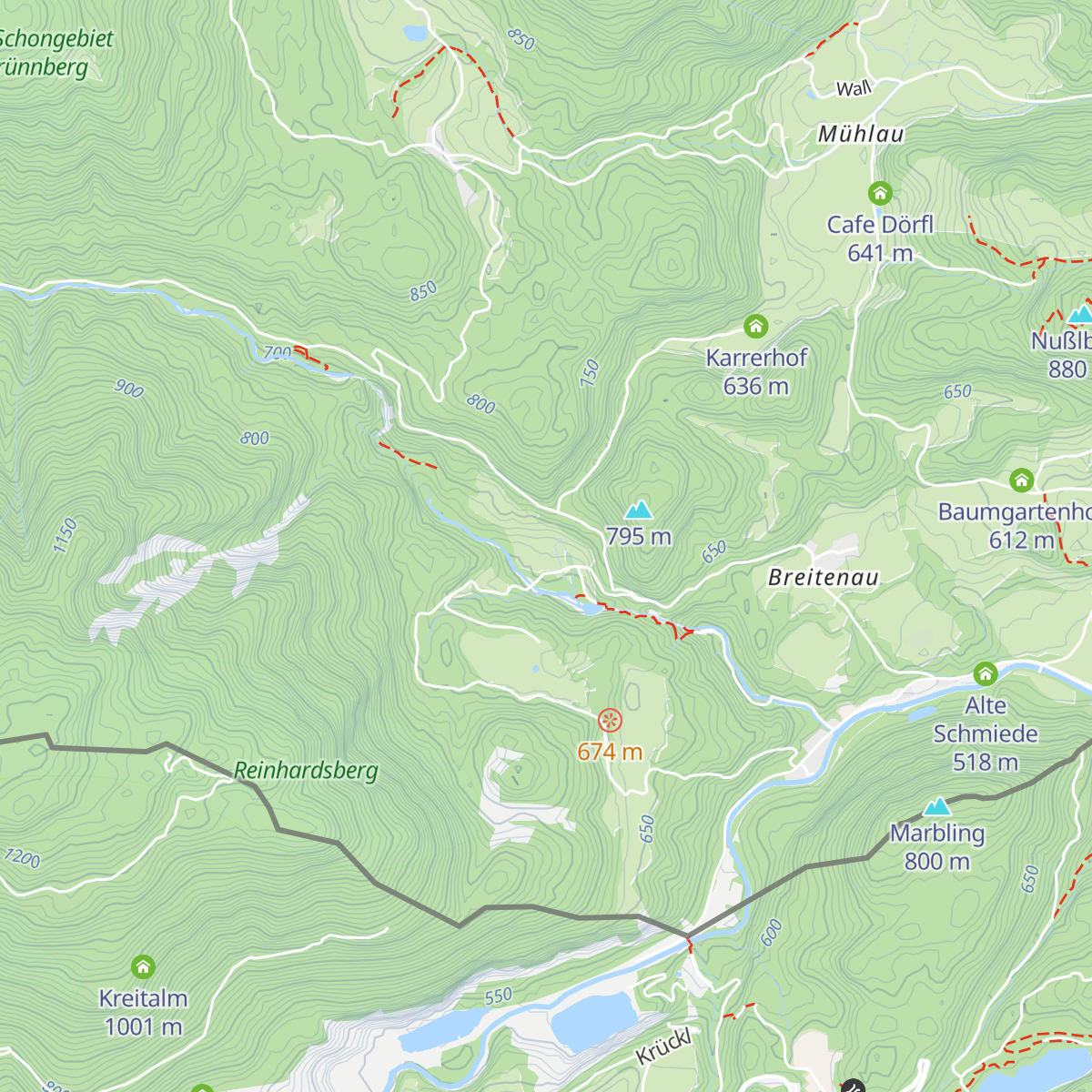 Schopper-Alm map