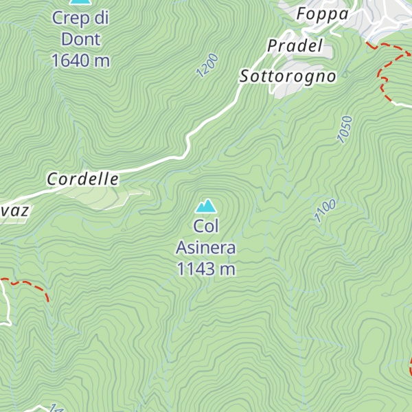 Map of Col Asinera