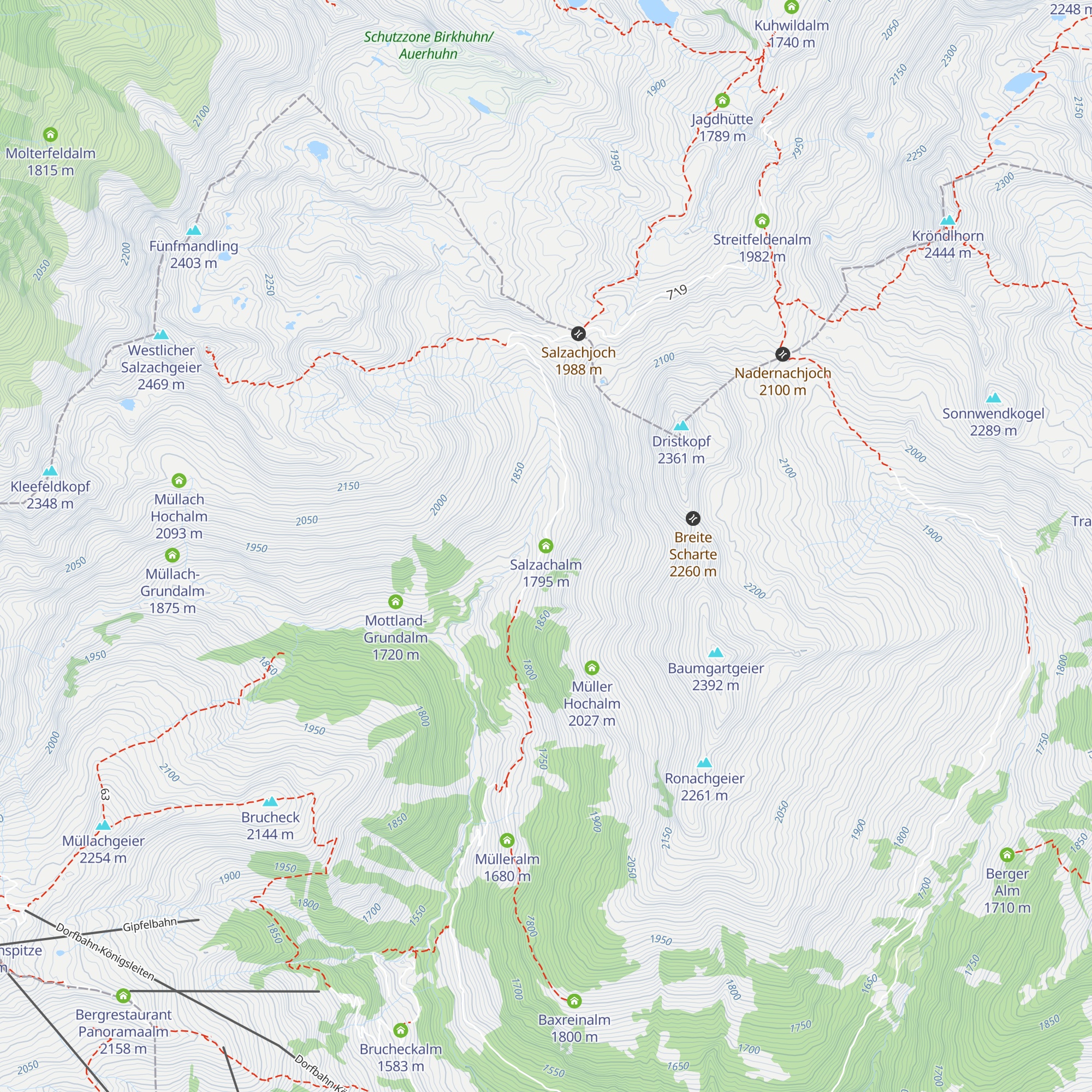 Salzachalm map
