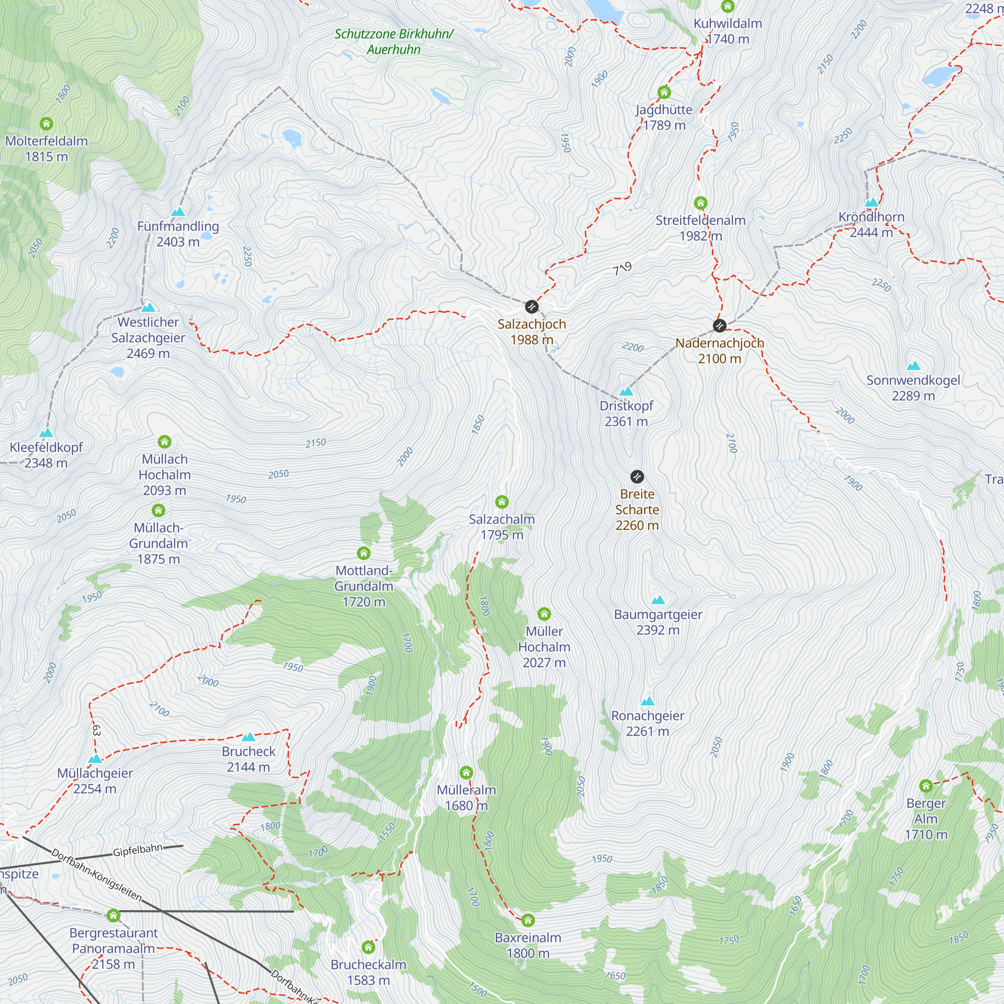 Salzachalm map