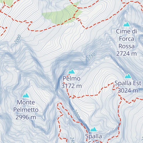 Map of Pelmo