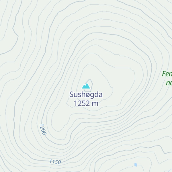 Map of Sushøgda