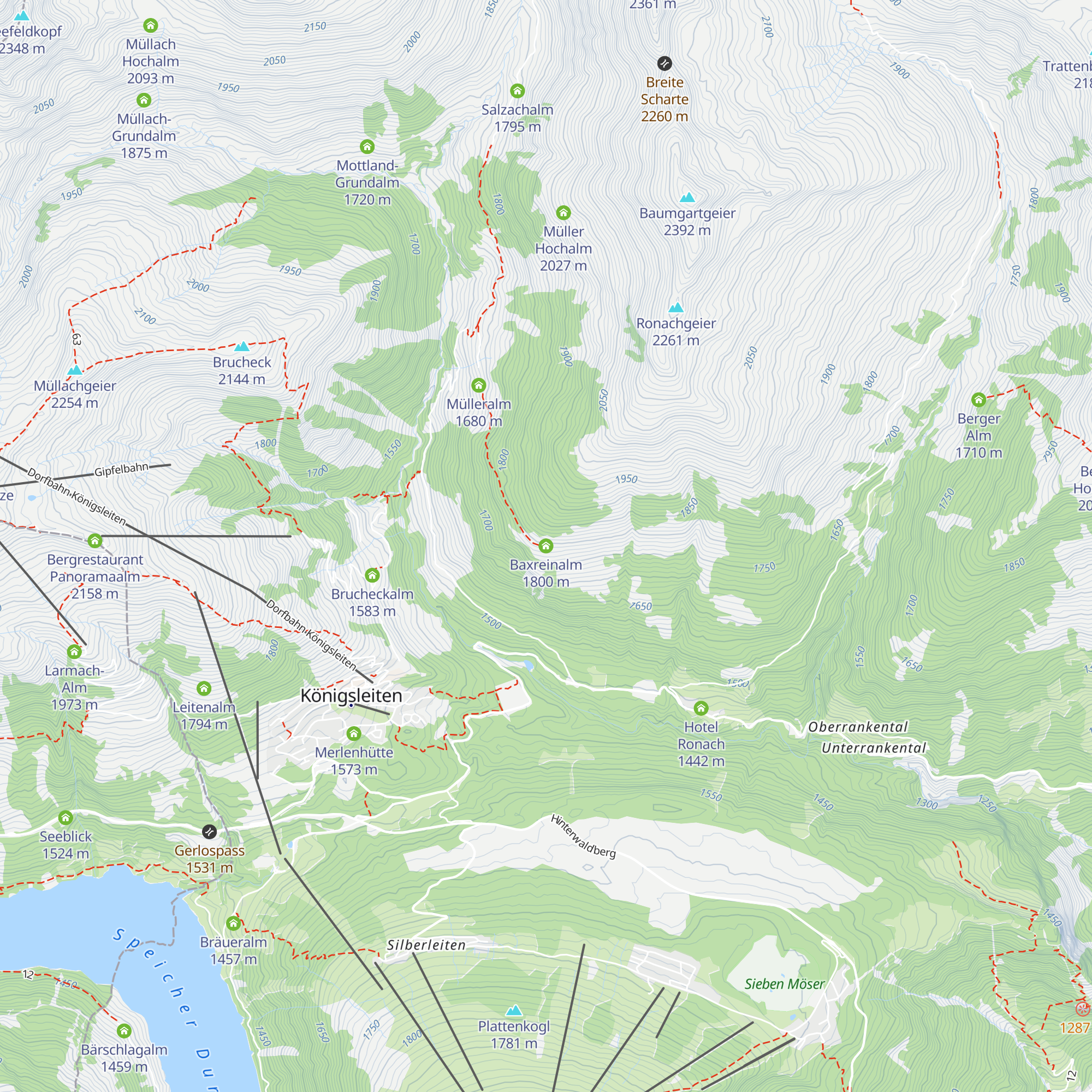 Baxreinalm map