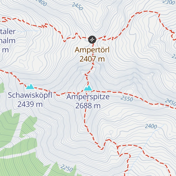 Map of Amperspitze