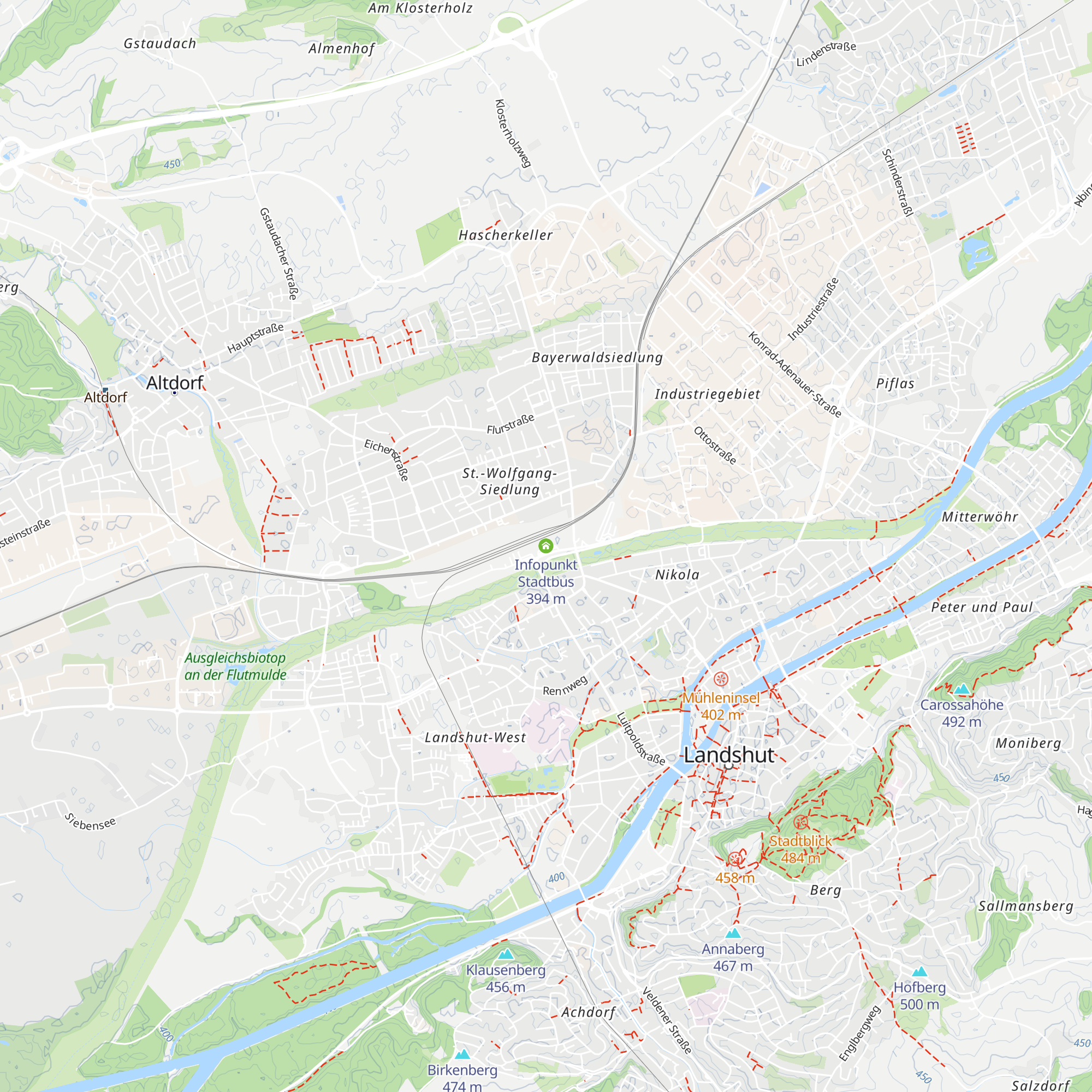 Infopunkt Stadtbus map