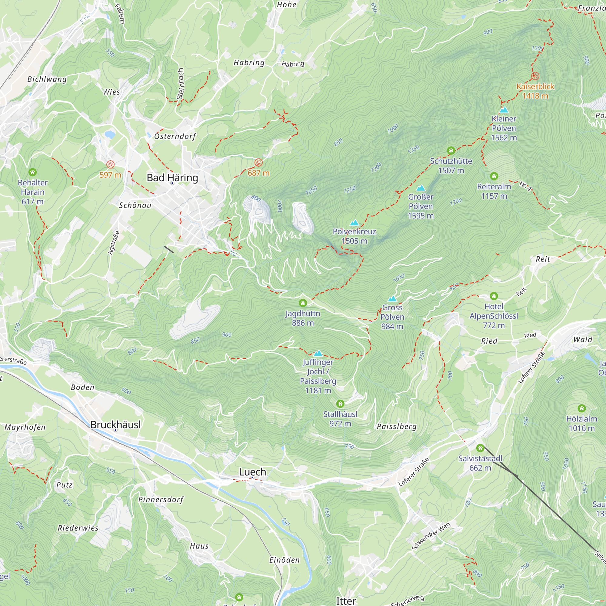 Jagdhüttn map