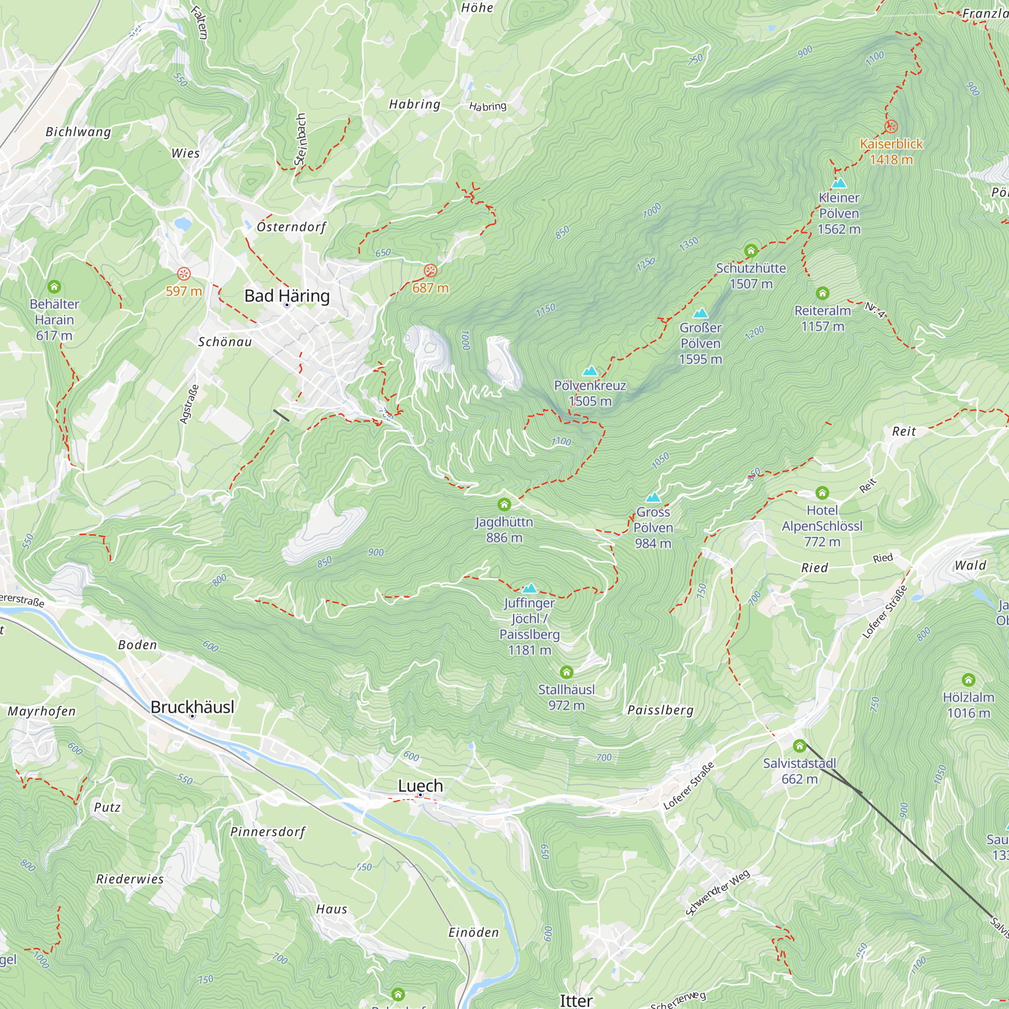 Jagdhüttn map