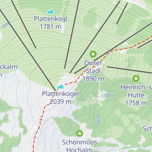 Map of Berg Geist Alm