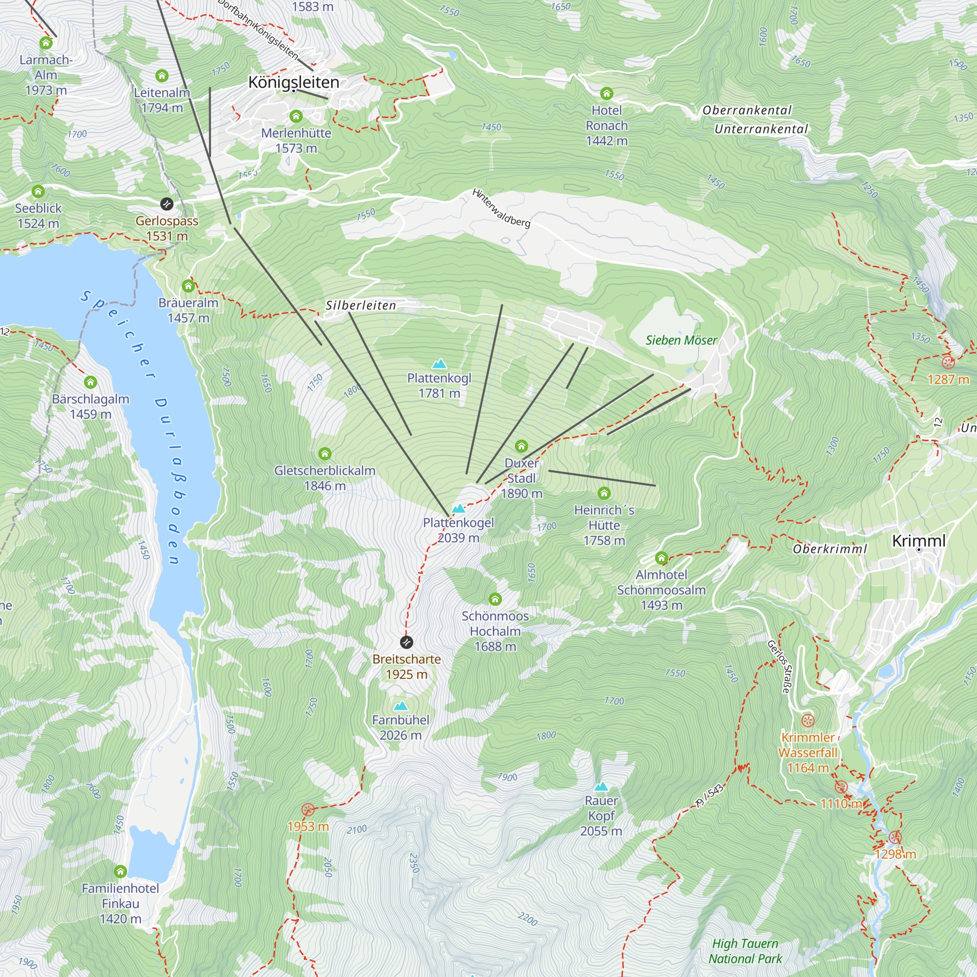 Berg Geist Alm map