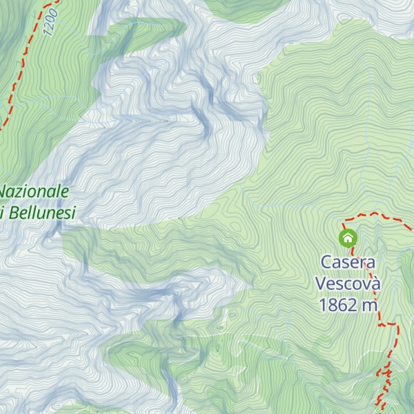 Map of Cime Delle Rosse