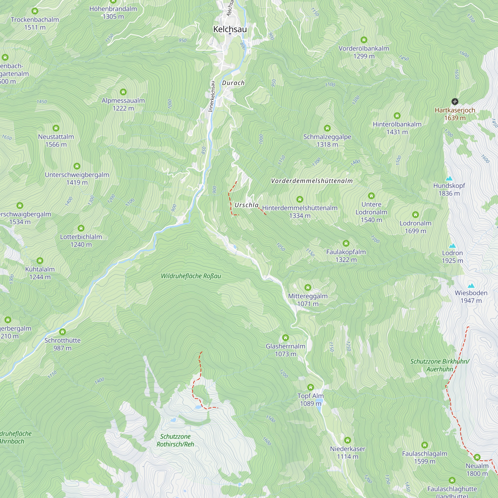 Buchaualm map