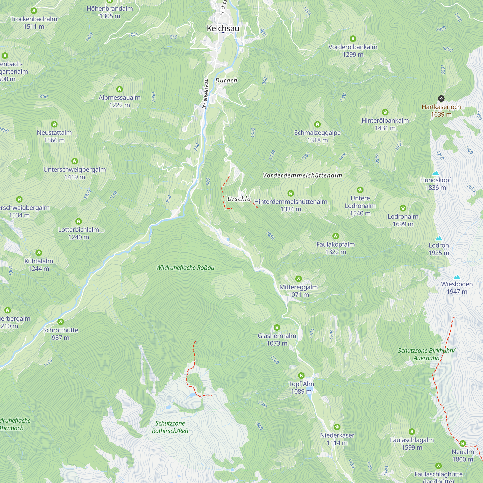 Buchaualm map