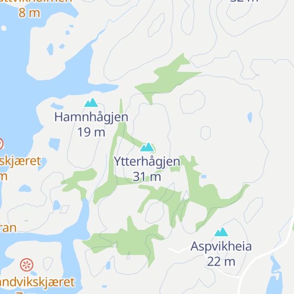 Map of Ytterhågjen