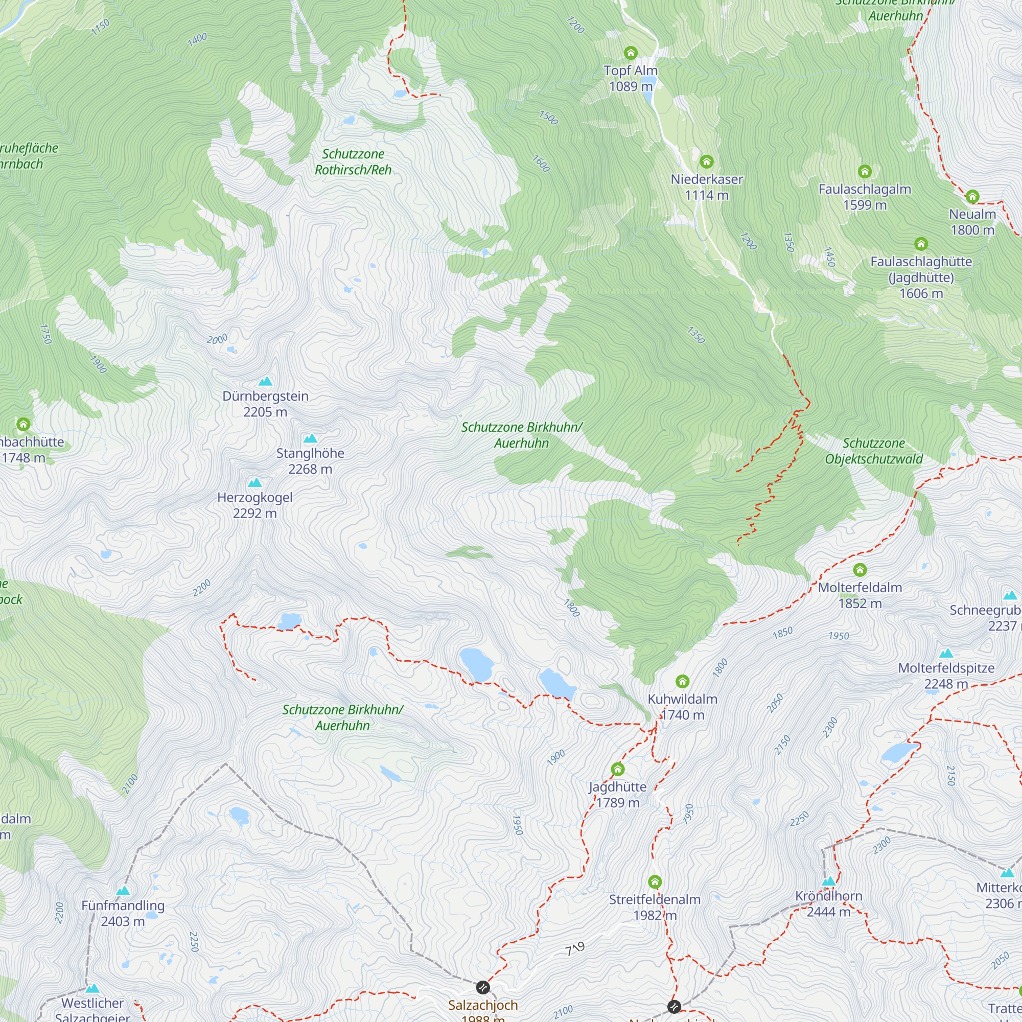Manzenkaralm map