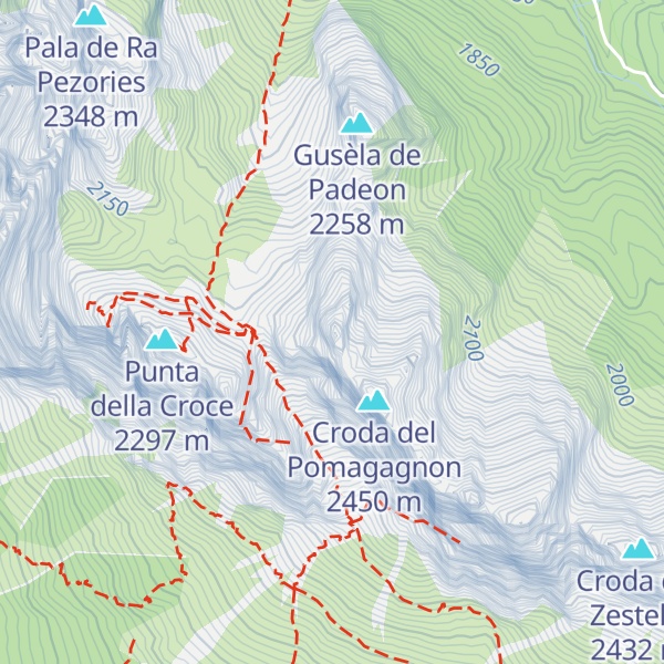 Map of Croda de Longes
