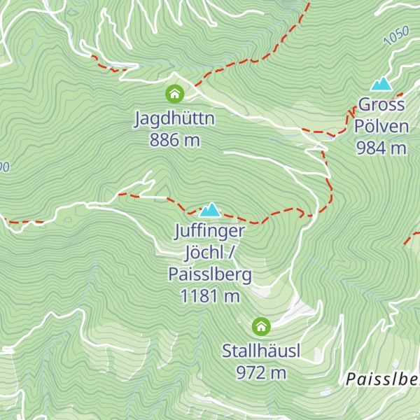 Map of Juffinger Jöchl / Paisslberg