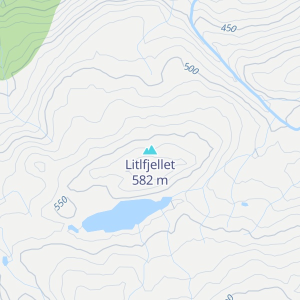 Map of Litlfjellet